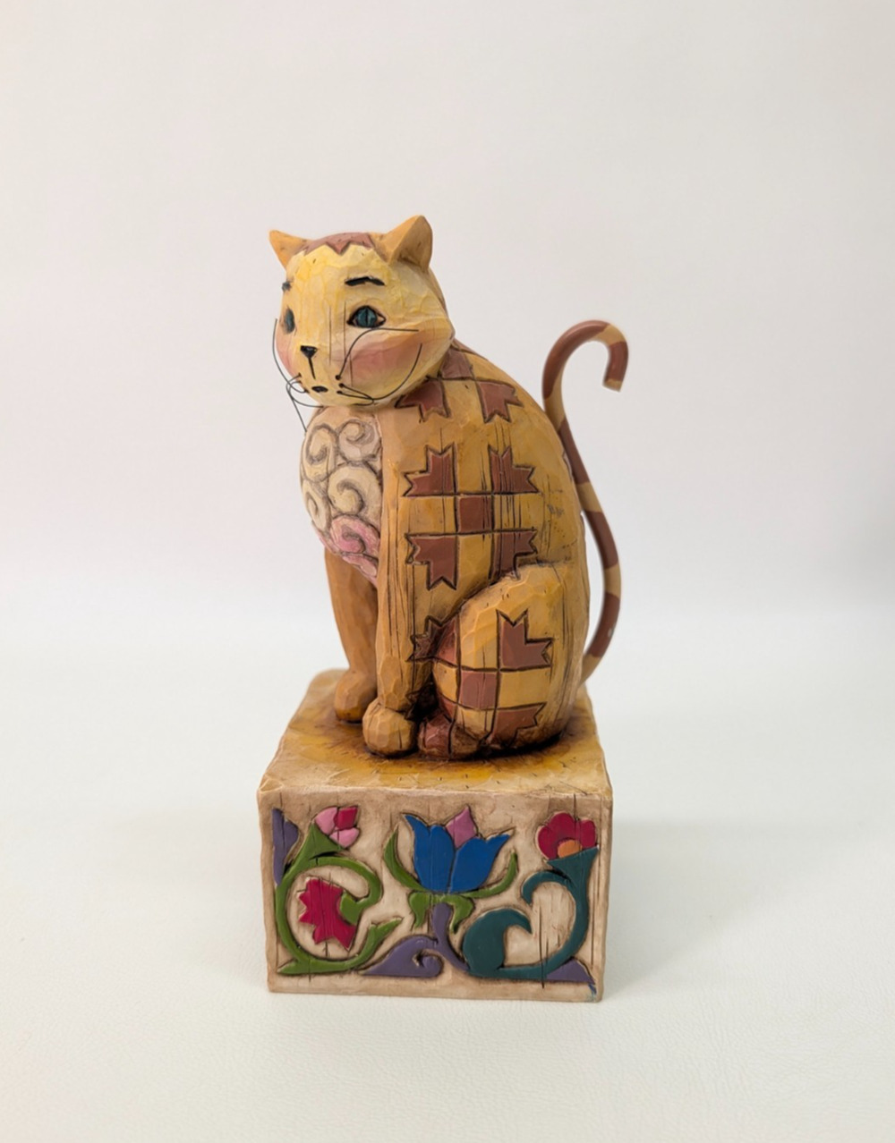 2003 Jim Shore Heartwood Creek JASPER Cat Figurine Folk Art 5.5" Retired